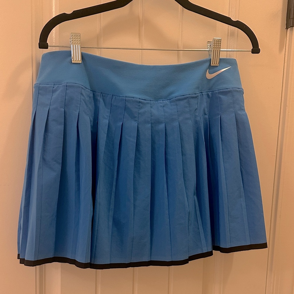 Nike Women's Light Blue Pleated Mini Skirt